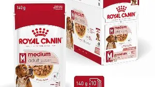 ROYAL CANIN Medium Adult hrana umeda caini (in sos), bax, 140g x 10buc