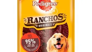 PEDIGREE Ranchos, recompense caini, fasii uscate, Vita, 70g