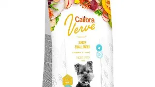 CALIBRA Verve GF Junior Small, XS-S, Pui si Rata, hrana uscata fara cereale caini junior, 1,2kg