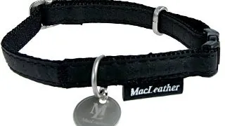 Zgarda Pentru Caini Macleather Negru 25mm