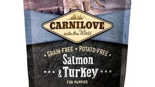 CARNILOVE Junior S-XL, Somon si Curcan, hrana uscata fara cereale caini junior, 1.5kg