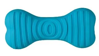 Trixie, jucarie os caini, cu sunet, latex, 15cm, multicolor