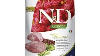 N&D Quinoa Controlul Greutatii, Miel, XS-XL, hrana uscata fara cereale caini, obezitate, 7kg
