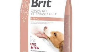 BRIT VD Renal, XS-XL, Ou, dieta veterinara, hrana uscata fara cereale caini, sistem renal, 2kg