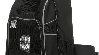 TRIXIE Wiliam, rucsac transport caini, XS-L(max. 30kg), poliester, deschidere frontala, cu buzunare, negru, 33 x 43 x 23 cm