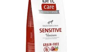 BRIT Care Sensitive, XS-XL, Vanat, hrana uscata fara cereale caini, sistem digestiv, 12kg
