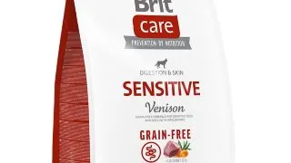 BRIT Care Sensitive, XS-XL, Vanat, hrana uscata fara cereale caini, sistem digestiv, 3kg