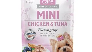 BRIT Care Mini, XS-S, File Pui si Ton, hrana umeda caini, (in sos) BRIT Care Mini, XS-S, File Pui si Ton, plic hrana umeda caini, (in sos), 85g