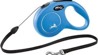 Lesa Flexi Classic, Snur, S 5 m/12 kg Albastru