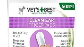 Vet's Best Ear Finger, servetele pentru igiena urechii, 50 buc
