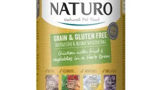 NATURO Grain Free, XS-L, Pui si Legume, conserva hrana umeda fara cereale caini, (in sos), 390g