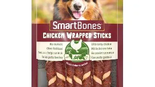 SMARTBONES Classics Chicken Warpped Sticks Mini, recompense caini, Batoane Pui, 9buc