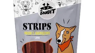 MR BANDIT Strips, XS-XL, Miel, punguta recompense fara cereale caini, 500g