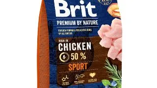 BRIT Premium By Nature Sport, Pui, hrana uscata caini, activitate intensa, 3kg