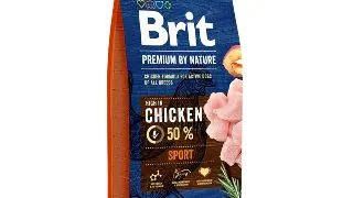 BRIT Premium By Nature Sport, Pui, hrana uscata caini, activitate intensa, 15kg