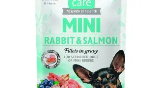 BRIT Care Mini, XS-S, File Iepure si Somon, plic hrana umeda caini, (in sos), 85g