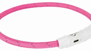 Zgarda Cu Led, Incarcare USB, XS-S 35 cm/7 mm, Roz