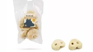 BEEZTEES Raturi Albe Porc, recompense caini, 5buc