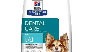 HILL'S Prescription Diet t/d Dental Care Mini, Pui, dieta veterinara caini, hrana uscata, sensibilitati dentare, 3kg