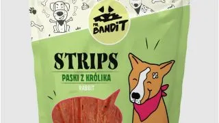 MR BANDIT Strips, XS-XL, Iepure, punguta recompense fara cereale caini, 500g