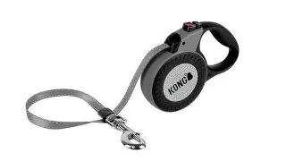Lesa Retractabila Kong Reflect L, 5m-50 Kg, Gri
