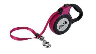 Lesa Retractabila Kong Reflect M, 5m-30 Kg, Fucsia