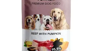 PETNER Adult, Vita si Dovleac, plic hrana umeda caini, (in aspic), 500g