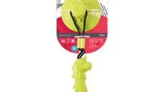 M-PETS Jump Dino, jucarie interactiva caini XS-M, jucarii agatate, cauciuc, verde, 13x6cm