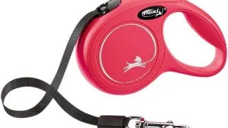 Lesa Flexi Classic, Banda, XS 3 m/12 kg Rosu