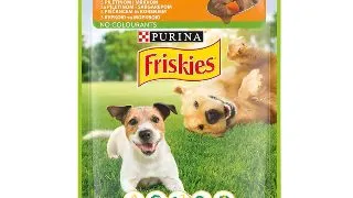 PURINA Friskies Adult, Pui cu Morcov, plic hrana umeda caini, (in sos), 85g