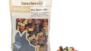 BEEZTEES Snack Mini Oase Mix, recompense caini, cu Pui si Somon, 150g