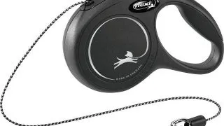 Lesa Flexi Classic, Snur, XS 3 m/8 kg Negru