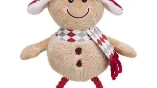 TRIXIE Christmas Turta Dulce, jucarie de plus caini XS-XL, cu sunet, plus, maro, 34cm