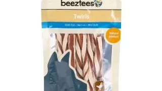 BEEZTEES Twirls, recompense caini, cu Pui si Peste, 70g