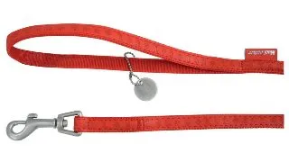 Lesa Pentru Caini Macleather Rosu 20mm