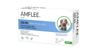 AMFLEE Dog, spot-on, solutie antiparazitara, caini, 3 pipete AMFLEE Dog, spot-on, solutie antiparazitara, caini 20-40 kg, 3 pipete
