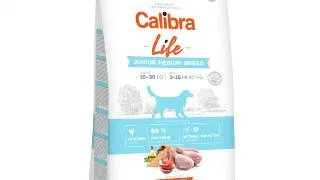 CALIBRA Life Junior Medium Breed, M, Pui, hrana uscata continut redus cereale caini junior, 12kg