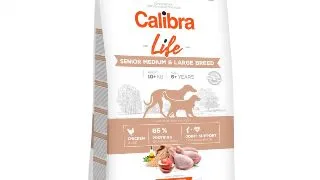 CALIBRA Life Senior Medium & Large, M-XL, Pui, hrana uscata continut redus cereale caini senior, 12kg
