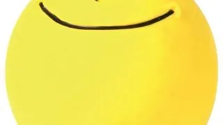Trixie, jucarie minge smiley caini, cu sunet, latex, 6cm, multicolor