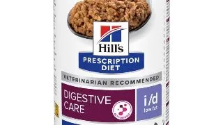 HILL'S Prescription Diet i/d Low Fat, XS-XL, Pui, dieta veterinara, conserva hrana umeda caini, sistem digestiv, obezitate, (pate), 360g