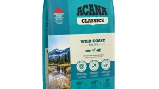 ACANA Classics Wild Coast, XS-XL, Somon si Hering, hrana uscata caini, 14.5kg