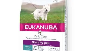 EUKANUBA Daily Care Sensitive Skin, S-XL, Peste, hrana uscata caini, piele & blana, 12kg