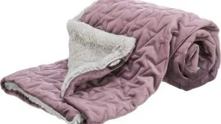 TRIXIE Christmas Estelle, patura dreptunghiulara caini, S-XL, poliester, mov si gri