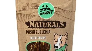 MR BANDIT Natural Stripes, XS-XL, Caprioara, punguta recompense monoproteica fara cereale caini, 80g