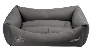 4DOG Deluxe Oxford, pat dreptunghiular caini, poliester oxford, impermeabil, gri, S-M(64x44x22cm)