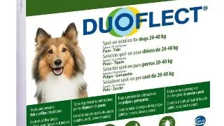 DUOFLECT, spot-on, solutie antiparazitara DUOFLECT, spot-on, solutie antiparazitara, caini 20-40kg, 3 pipete