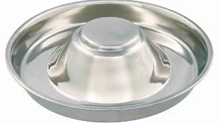 TRIXIE Puppy Bowl, castron caini, rotund, inox, argintiu, M-L(1.4l, ⌀29cm)
