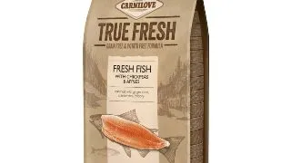 CARNILOVE True Fresh Adult S-XL, Peste proaspat cu naut si mere, hrana uscata fara cereale caini, 11.4kg
