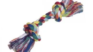 Jucarie pentru Caini Nobby Sfoara Color 2 Noduri 180 g