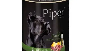 PIPER Animals, XS-XL, Vanat si dovleac, conserva hrana umeda fara cereale caini, (in aspic), 800g
